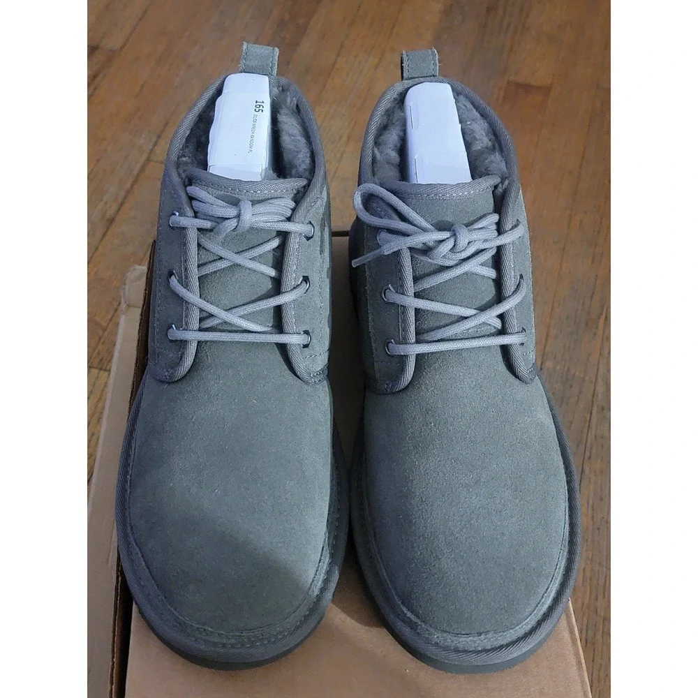 UGG Neumel Grey‎ Suede Chukka Boots Mens 10 Lace Up 3236
